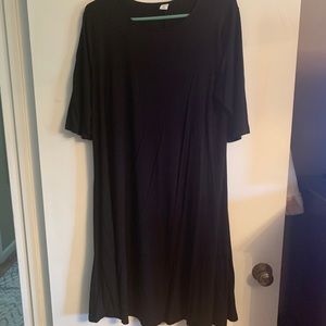 Old Navy black swing dress. Elbow length sleeves
